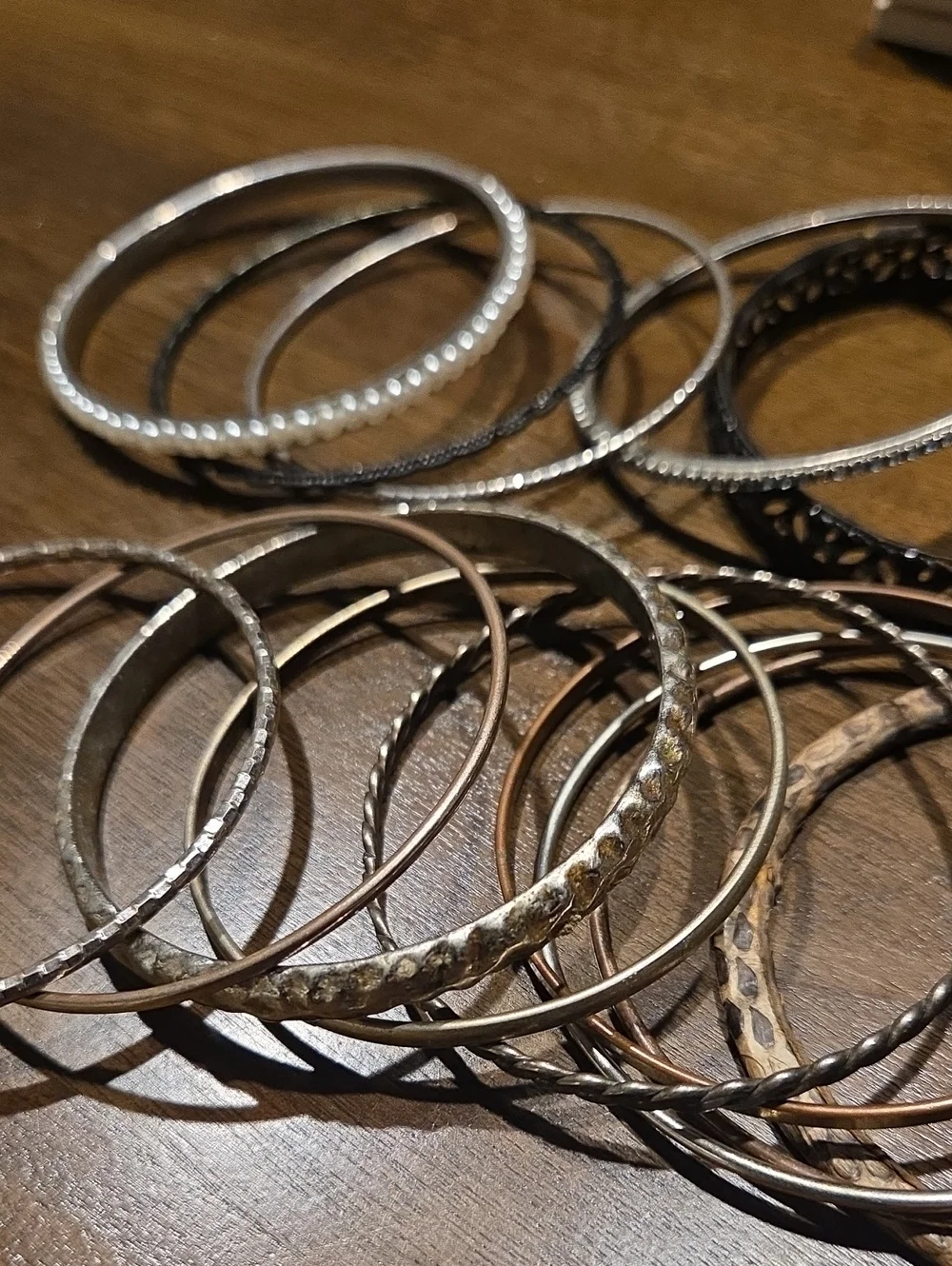 14 BANGLE BRACELETS